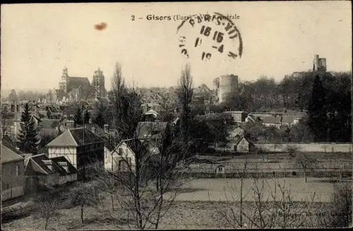 Ak Gisors Eure, Vue Générale