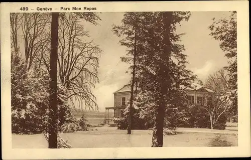 Ak Genève Genf Stadt, Parc Mon Repos