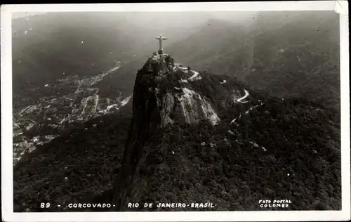 Ak Rio de Janeiro Brasilien, Corcovado