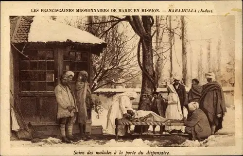 Ak Baramulla Indien, Franziskaner, Missionare, Krankenpflege