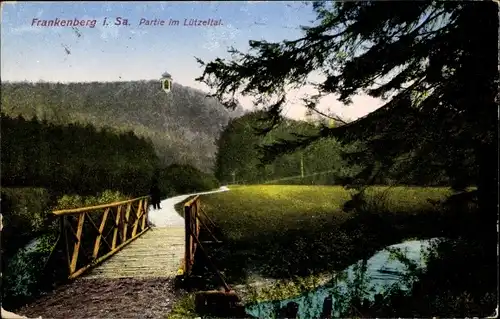 Ak Frankenberg an der Zschopau Sachsen, Partie im Lützeltal