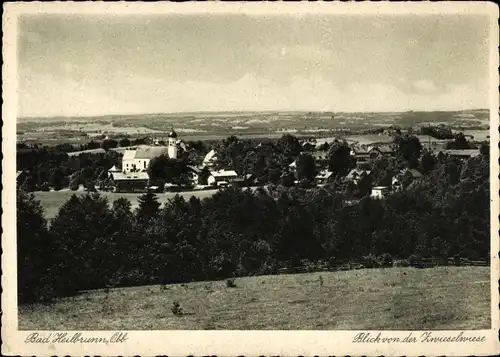 Ak Bad Heilbrunn in Oberbayern, Panorama von der Zwieselwiese