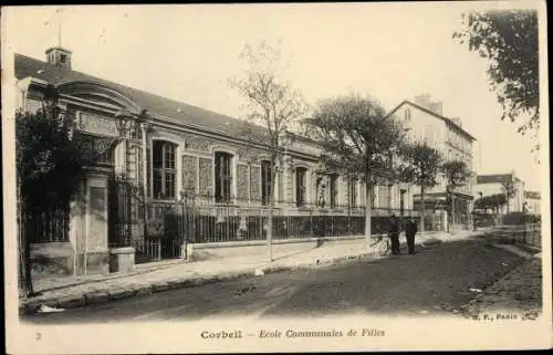 Ak Corbeil Essonne, École Communale de Filles