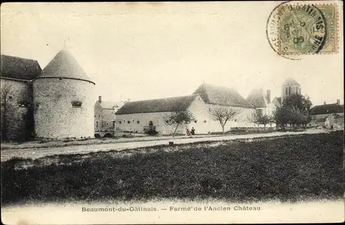 Ak Beaumont du Gâtinais Seine et Marne, Ferme de l´Ancien Château