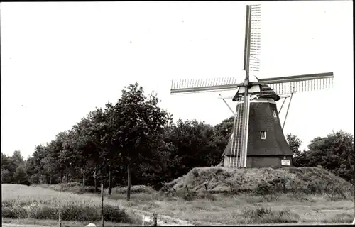 Ak Aalden Coevorden Drenthe Niederlande, Korenmolen Jantina Hellingmolen, Windmühle