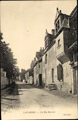 Ak Lavardin Loir et Cher, Rue Barrière