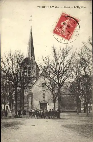 Ak Theillay Loir et Cher, Église