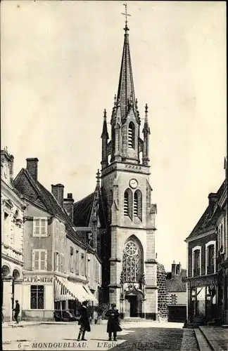 Ak Mondoubleau Loir et Cher, Église