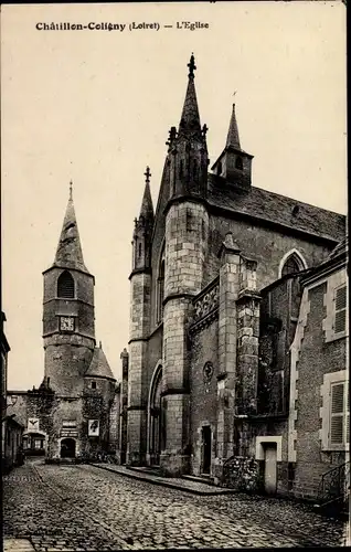 Ak Châtillon Coligny Loiret, L´Eglise