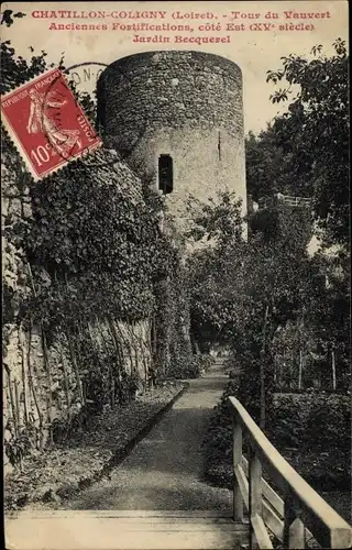 Ak Châtillon Coligny Loiret, Tour du Vauvert