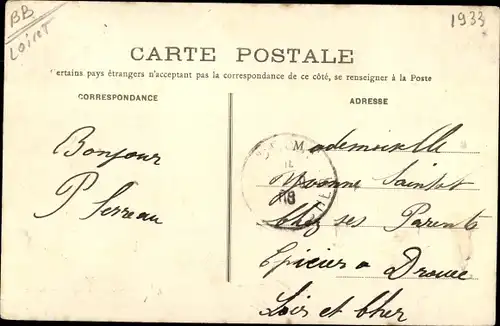 Ak Chevilly Loiret, Chateau, cote Nord