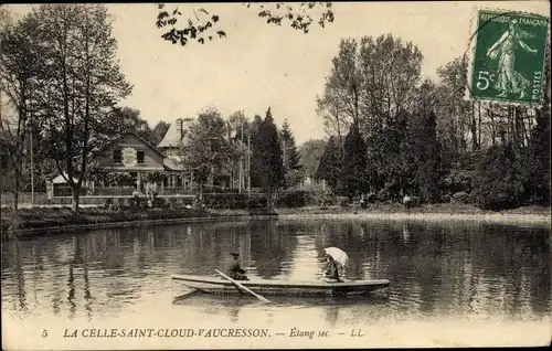 Ak La Celle-Saint-Cloud Vaucresson Yvelines, Etang sec