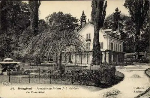 Ak Bougival Yvelines, Propriete du Peintre J.-L. Gerome, La Canardiere