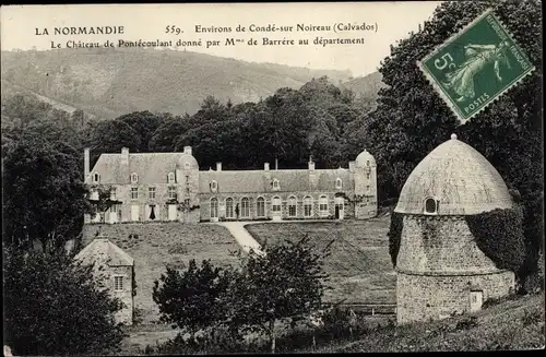 Ak Condé-sur-Noireau Calvados, Château de Pontécoulant