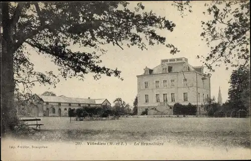 Ak Villedieu Maine et Loire, la Brunelliere