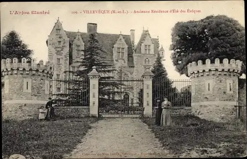 Ak Villeveque Maine et Loire, Ancienne Residence d'Ete des Eveques
