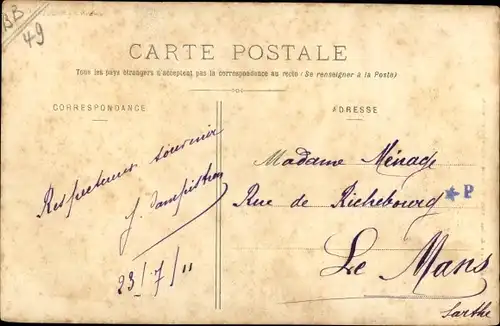 Ak Villeveque Maine et Loire, Vue Panoramique