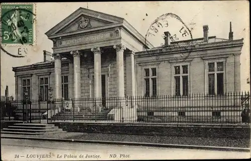 Ak Louviers Eure, Palais de Justice