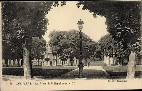 Ak Louviers Eure, Place de la République