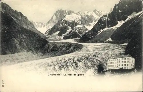 Ak Chamonix Mont Blanc Haute Savoie, La mer de glace