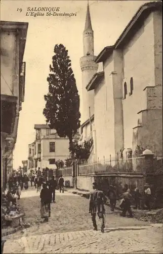 Ak Thessaloniki Griechenland, L'Eglise St Dememctri