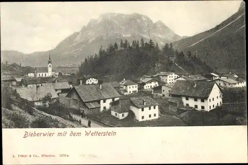 Ak Biberwier Tirol, Panorama mit Wetterstein