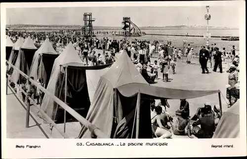 Ak Casablanca Marokko, La piscine municipale