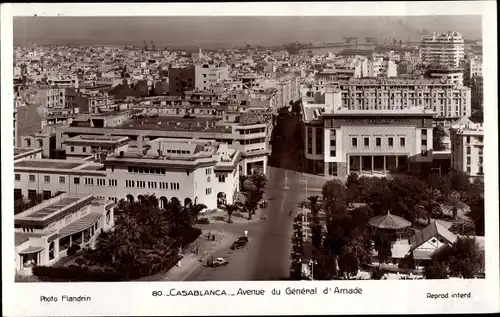 Ak Casablanca Marokko, Avenue du General d'Amade