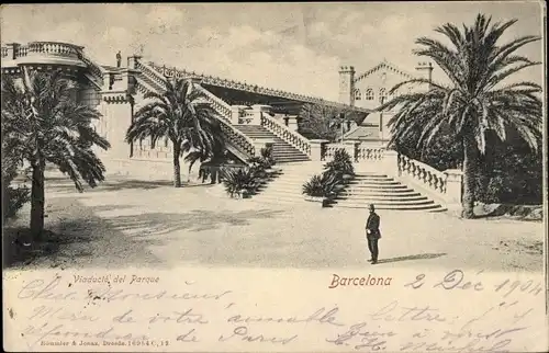 Ak Barcelona Katalonien Spanien, Viaducto del Parque
