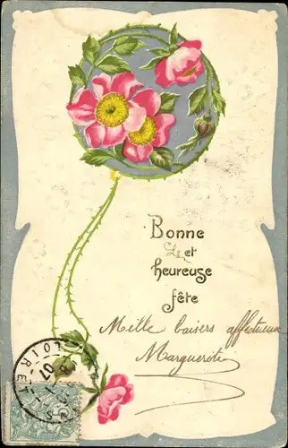 Ak Glückwunsch, Bonne et heureuse fete