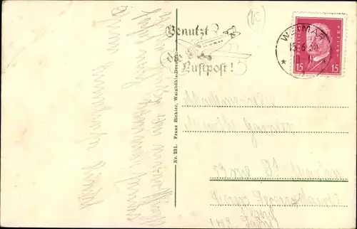 Ak Weimar in Thüringen, Museum, Brücke