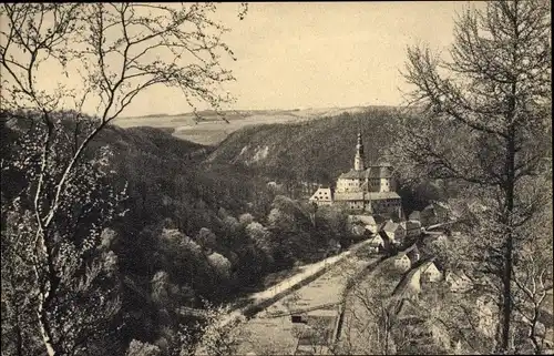 Ak Weesenstein Müglitztal, Blick auf das Schloss