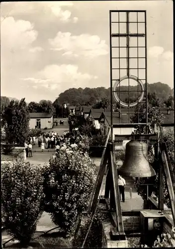 Ak Friedland Niedersachsen, Blick auf die Friedlandglocke, Grenzdurchgangslager