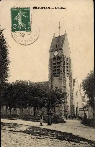 Ak Champlan Essonne, Église