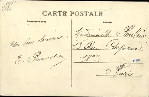 Ak Varennes sur Seine Seine et Marne, Vue générale