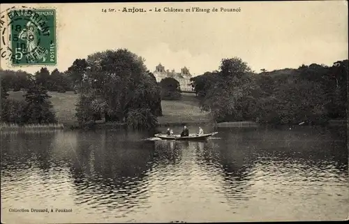 Ak Anjou Maine et Loire, Le Chateau, L'Etang de Pouance