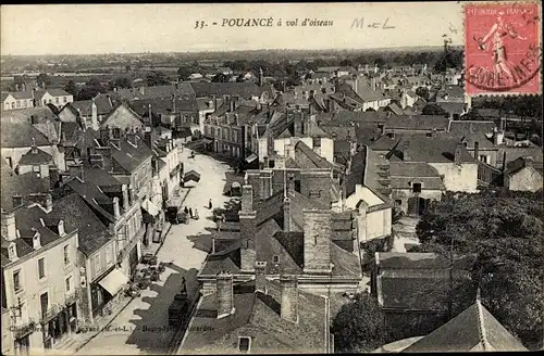 Ak Pouancé Maine et Loire, A Vol d'oiseau