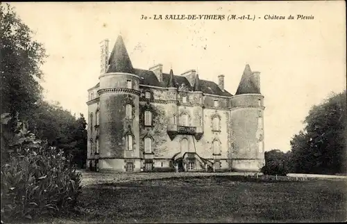 Ak Vihiers Maine et Loire, Chateau de Plessis