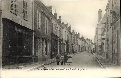 Ak Savigny-sur-Braye Loir et Cher, Rue des Pépinières