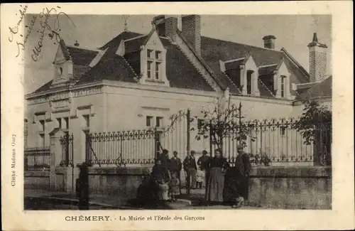 Ak Chémery Loir-et-Cher, Mairie et École des Garçons