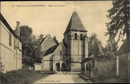 Ak Nonancourt Eure, Eglise de St. Lubin