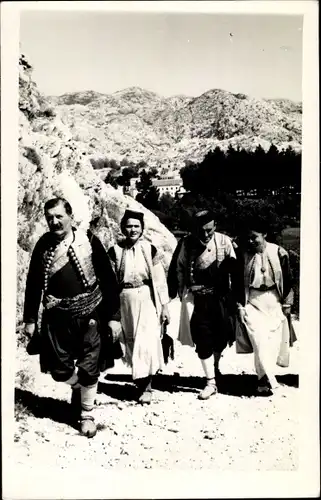 Foto Ak Crnogorska narodna nosnja, Montenegrinische Tracht