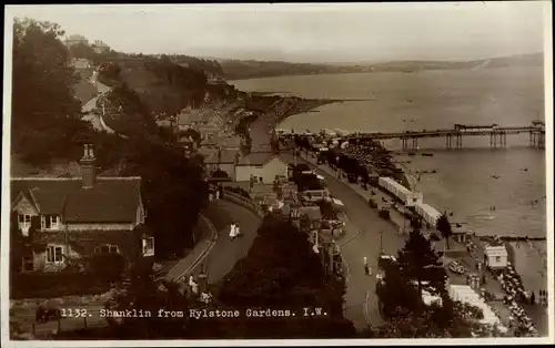 Ak Shanklin Isle of Wight South East England, View from Rylstone Gardens