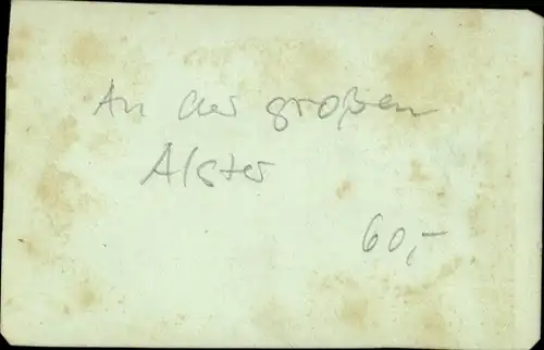 CdV Hamburg um 1880/1890, An der großen Alster