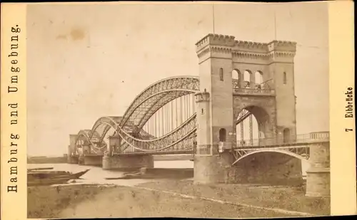 CdV Hamburg um 1880/1890, Elbbrücke