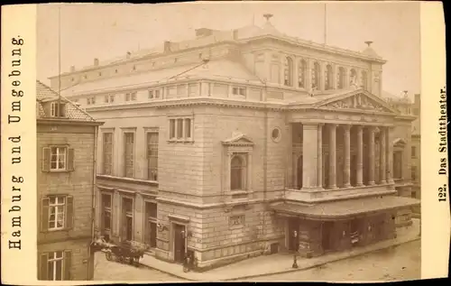 CdV Hamburg um 1880/1890, Das Stadttheater