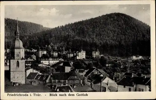 Ak Friedrichroda im Thüringer Wald, Blick nach dem Gottlob