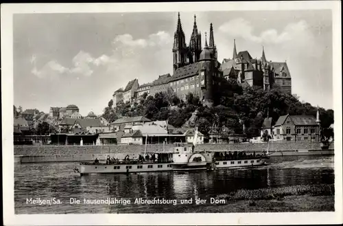 Ak Meißen Sachsen, Die tausendjährige Albrechtsburg un der Dom, Binnenschiff