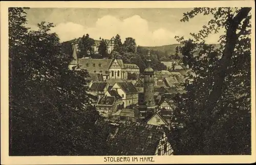Ak Stolberg Südharz, Panorama