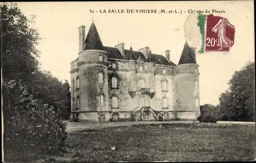 Ak La Salle de Vihiers Maine et Loire, Chateau du Plessis